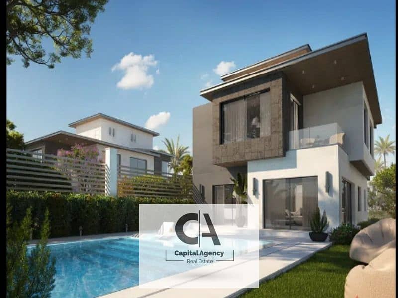 Two-bedroom apartment for sale prime location landscape view in Creek Town Compound in installments for the longest period 0