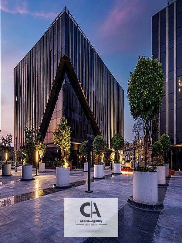 office 85 M super lux finishing with Ac's for rent in EDNC Sodic - New Cairo 0