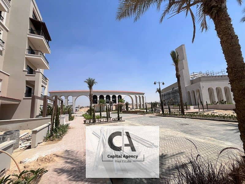 Apartment with garden for sale fully finished with air conditioning with real estate developer Dorra in the heart of New Zayed in Village West 0