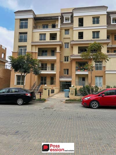 Apartment with landscape view for sale in Sarai Compound with 43% discount in the Fifth Settlement minutes from the AUC Palm Hills and Hyde Park