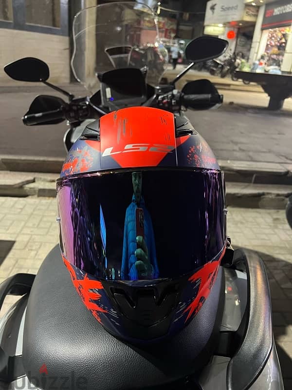 Helmet ls2 full face Rapid /منغير الاسكرينة الميرور شفافة بس 0