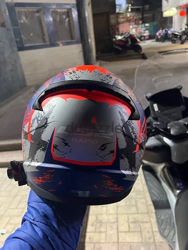 Helmet ls2 full face Rapid /منغير الاسكرينة الميرور شفافة بس 3