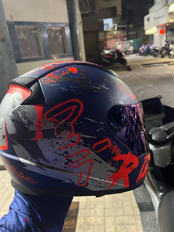 Helmet ls2 full face Rapid /منغير الاسكرينة الميرور شفافة بس 4