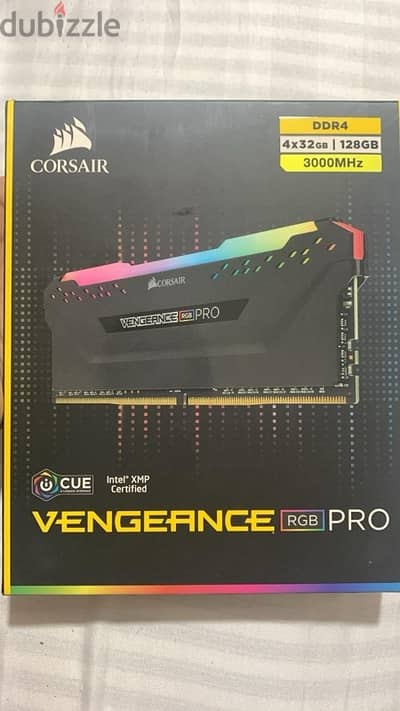 NEW Corsair vengeanace rgp pro 128gb ram (32*4) ddr4 3000mhz C16