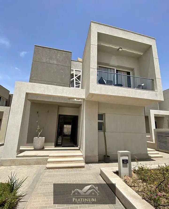 Townhouse Villa for sale in Badya by Palm Hills 6 October - Prime location 2% D. P 0