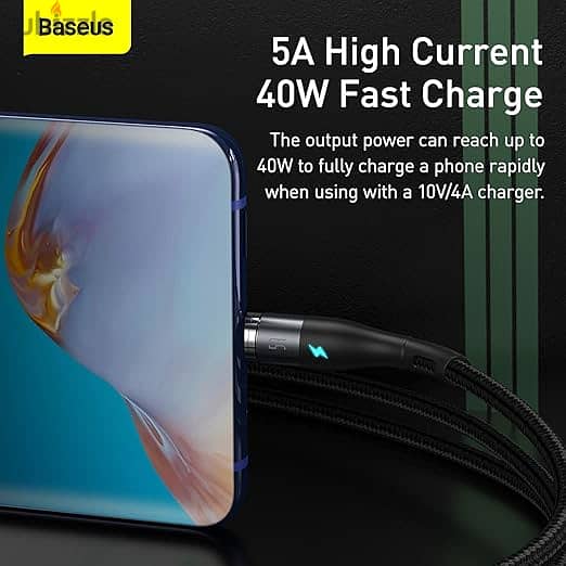 كابل مغناطيس مضئ شحن سريع و نقل داتا Fast Charging & Data Magnetic Led 4