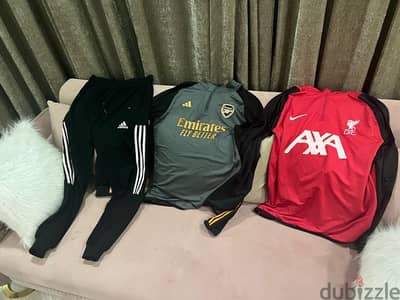 2 training suits & 1 cotton adidas pants