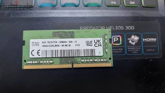 SK Hynix 8gb 3200AA Laptop Ram Stick