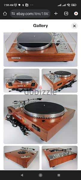 Pioneer PL-570 Quartz PLL Turntable w/Real Wood 7