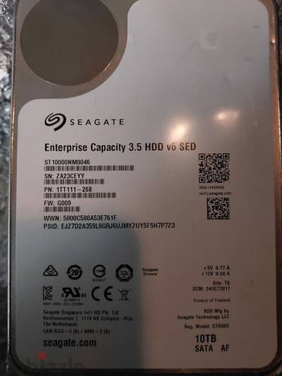 Hdd seagate 10tb هارد سيجيت ١٠ تيرا