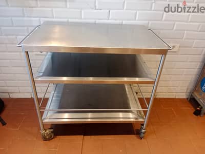 Ikea Kitchen trolley, stainless steel, 98x57 cm