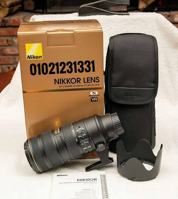 لينس نيكون AF-S NIKKOR 70-200mm f/2.8G ED VR II 0