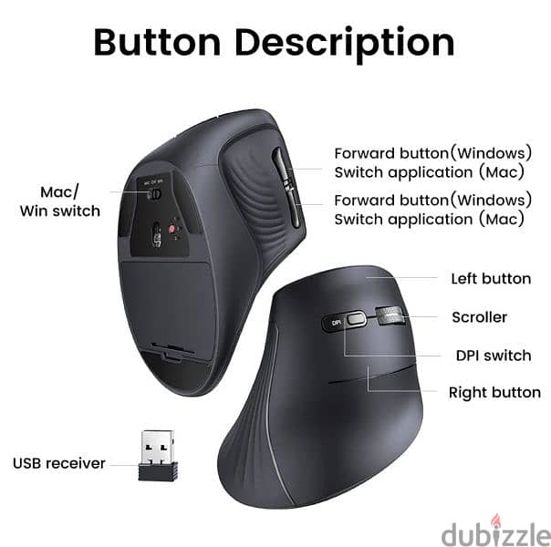 Ugreen Vertical Mouse 4