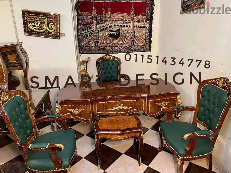 طقم مكتب كلاسيك وزاري / مكتب مدير اداري بايوه فرنساوي / Classic desk 0