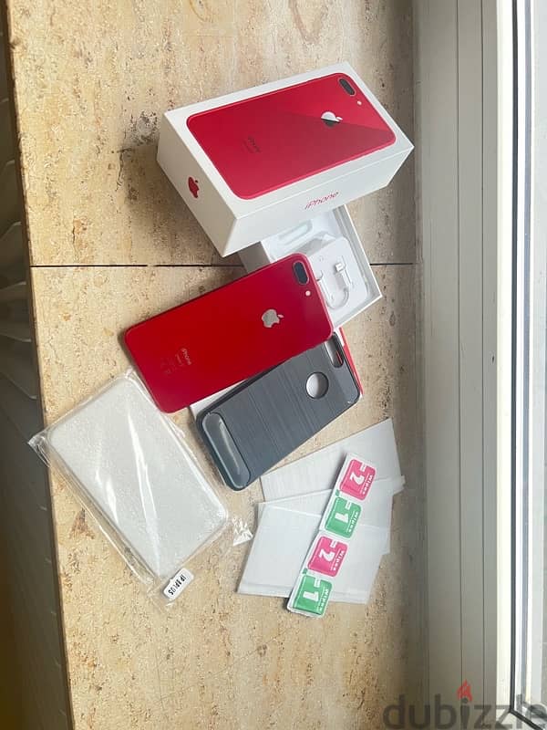 IPhone 8 plus Red in very good condition 8+ ايفون 5