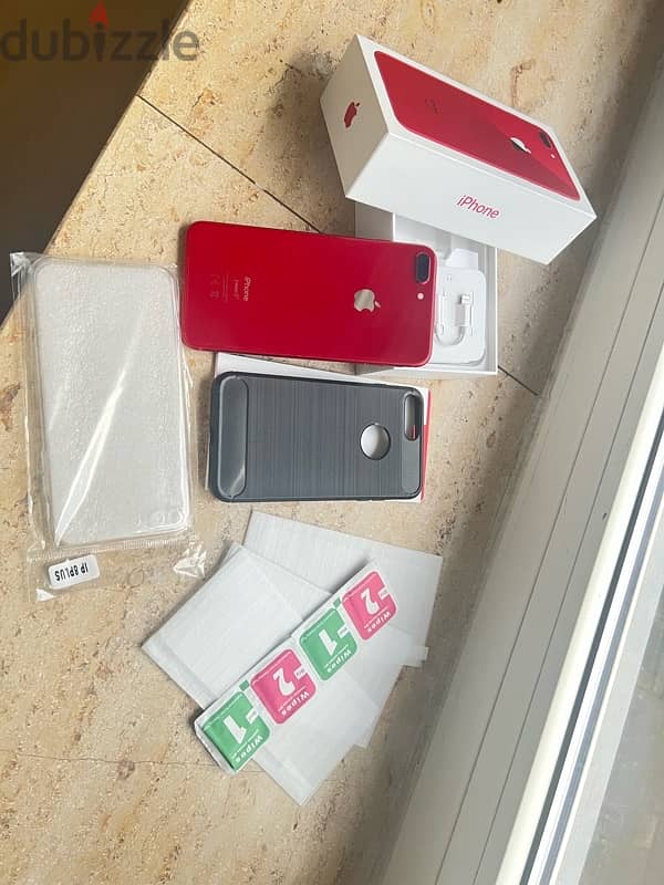 IPhone 8 plus Red in very good condition 8+ ايفون 6