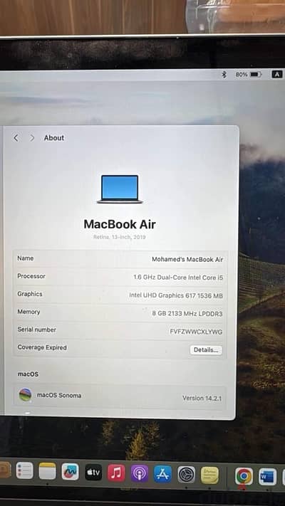 Macbook Air 2019 For sale