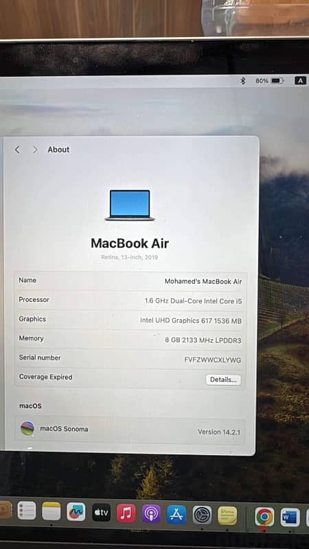 Macbook Air 2019 For sale 0