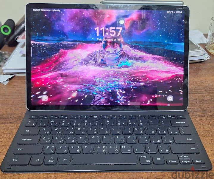 Samsung Tab S7 FE 5G معاه قلم وكيبورد اصليين 4