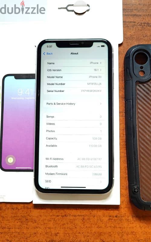 للبيع iPhone Xr مش مفتوح بدون عيوب وتر بروف بالكرتونه والجراب 128 جيجا 5