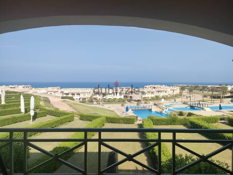 شاليه 120م بيع Panorama sea view - Pool view ف لافيستا السخنه Lavista6 0