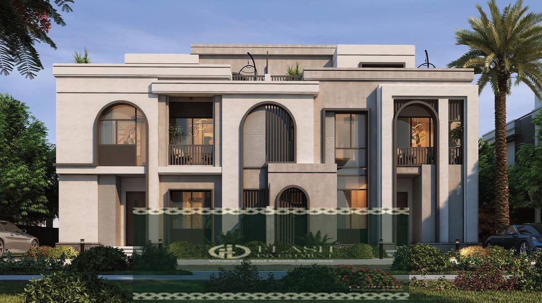 The opportunity to own a Townhouse villa in the most prestigious compounds in the Fifth Settlement with 5% down payment and installments upto 8years 0