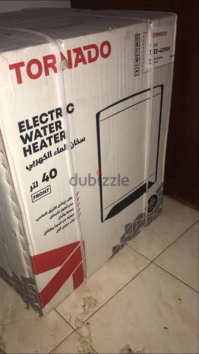 for sale new water electric heater tornado 40L MW.