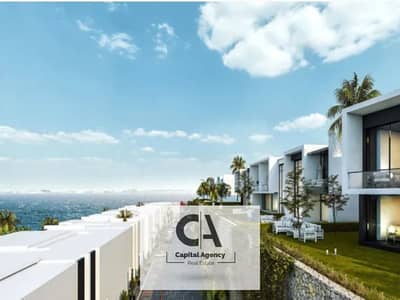 Chalet for sale directly on the sea with a 5% down payment super luxurious finished in the North Coast Cali Coast Compound