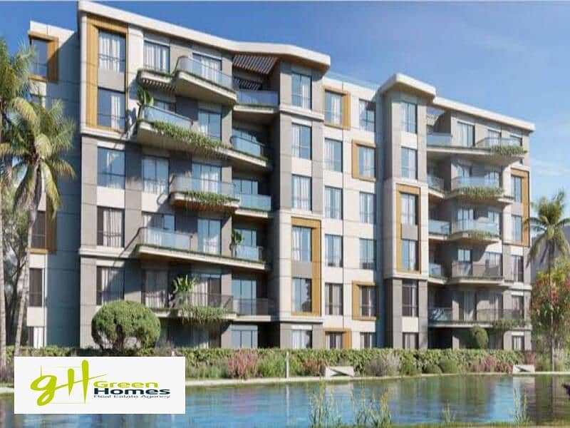 Apartment for Sale at Palm Hills New Cairo –  Best Down Payment   – Overlooking Wide View of Lagoon & Greenery! 0