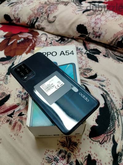 oppo a54 128/4 بلزقة الضهر مفهوش خربوش السعر نهائي