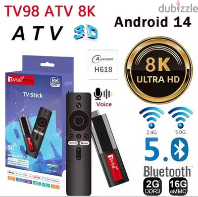 TV 98 STICK ANDROID 14  2GB / 16GB