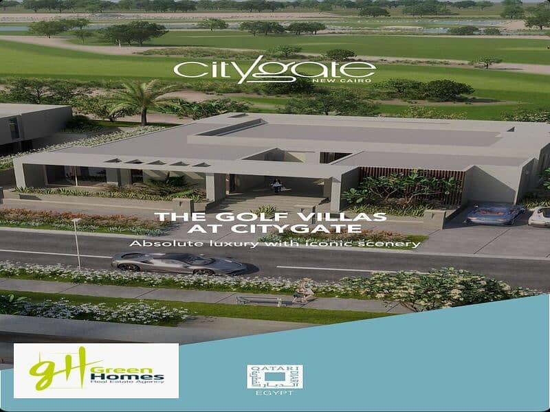 First Row on Golf Standalone Villa 681m for sale in City Gate | New Cairo 0