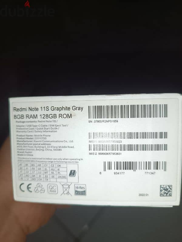 Xiaomi Redmi note 11s 8 / 128 1