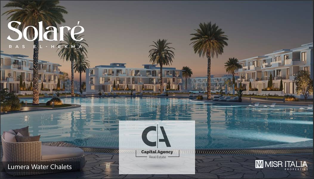 With a 5% down payment for the first time in Ras El Hekma, own a townhouse with a 30% cash discount_Full finishing in Misr Italia_ Solare 0