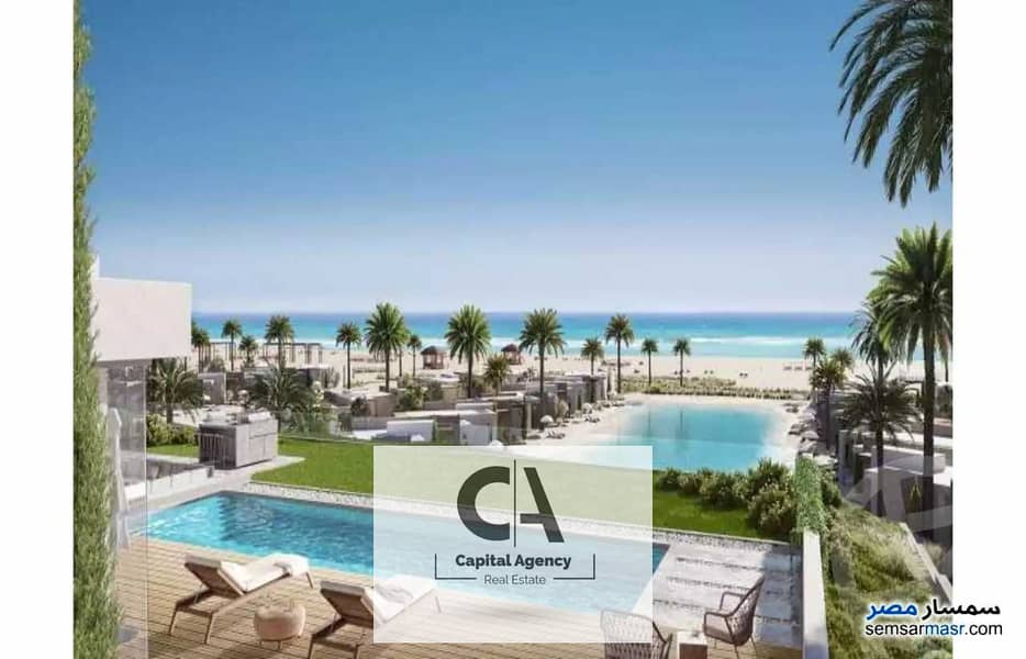 With a 30% cash discount own a 119-m chalet with a garden for the first time in Ras El Hekma with a5% down payment_Full finishing in Misr Italy_Solare 0