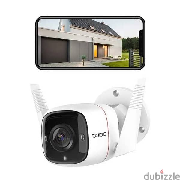 Weatherproof  Security Camera (Tapo C310) + Micro Kingstone 128 GB 0