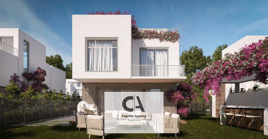 Own a twin house with a garden of 212 meters with a 24% discount on cash fully finished with a 10% down payment in the North Coast - Al Qamzi | Seaz 0