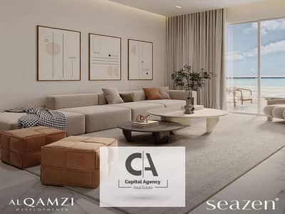 With a 24% discount on cash own a chalet with a garden of 153 m. fully finished with kitchen & air conditioners_in the North Coast_Al Qamzi | seazen