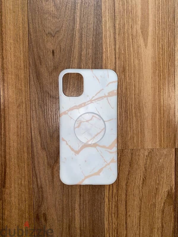 iphone 11 cover with pop-socket 0