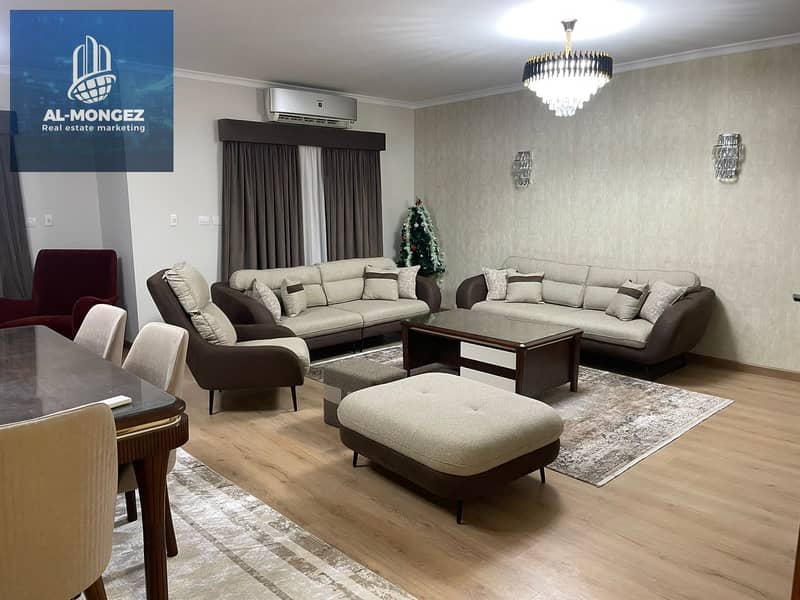 Apartment for rent furnished 180m super lux finishes in Al Rehab City 2 Fifth Settlement 0