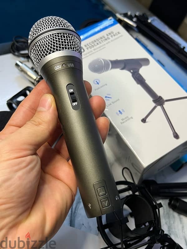 Microphone SAMSON Q2U dynamic جديد   مايك Mic 4