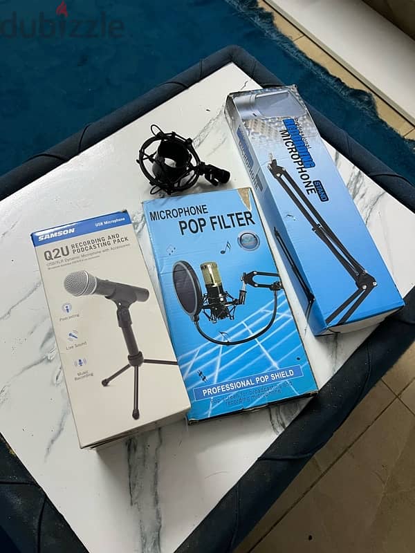 Microphone SAMSON Q2U dynamic جديد   مايك Mic 9