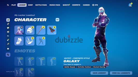 OG Fortnite Account ( Galaxy skin )