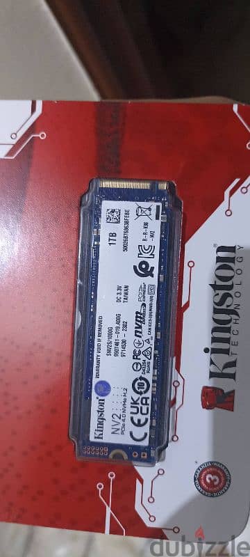 Kingston nvme m. 2 1tb  هارد كينجستون ١ تيرا جديد 1