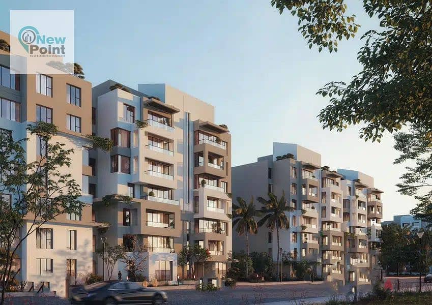 With a 10% down payment, a fully finished apartment in New Cairo, Rosail City 0