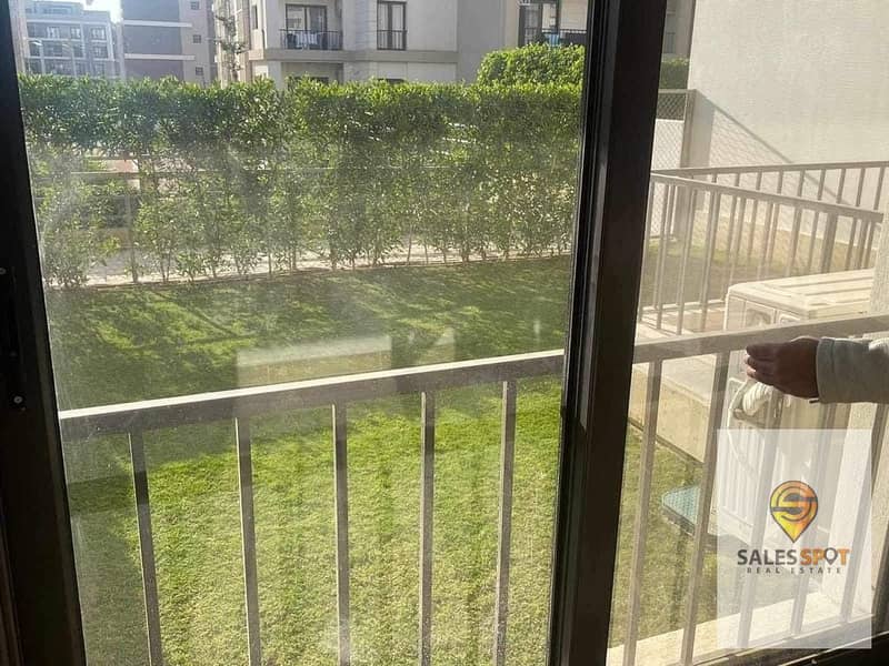 INSTALLMENT APARTMENT 131m WITH PRIVATE GARDEN 175 M OPEN VIEW DISTINCTIVE LOCATION IN SARAI COMPOUND NEXT TO MADINATY ON SUEZ ROAD IN MOSTAKBAL CITY 0