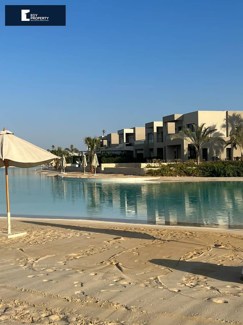 Pay Installments Till 2030 Twin House For Sale Direct To The Lagoon In Azha Sokhna 0