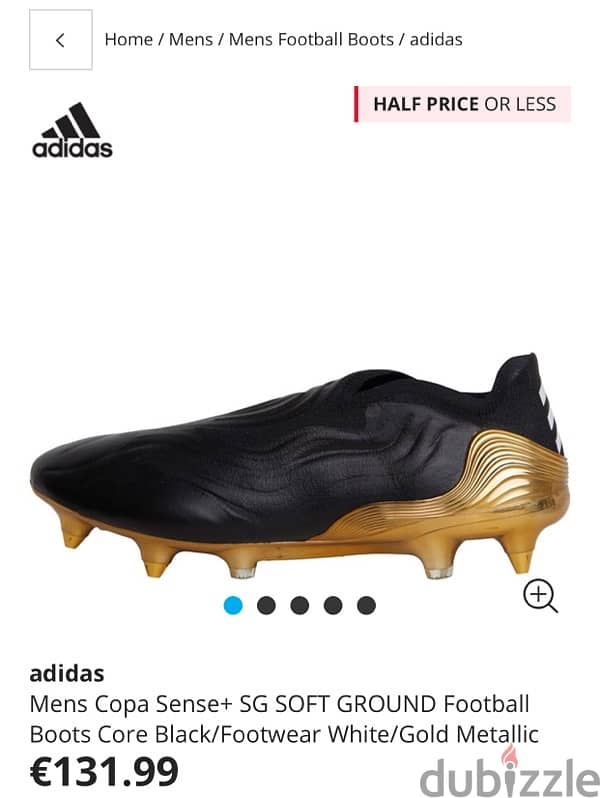 Addidas Copa Gold Metallic  Size 42  Order 0