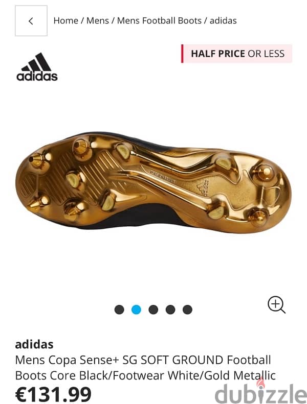 Addidas Copa Gold Metallic  Size 42  Order 1