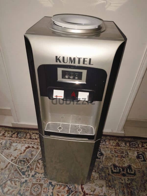 Kumtel Water Dispenser Hot And Cold with Refrigerator grey 2